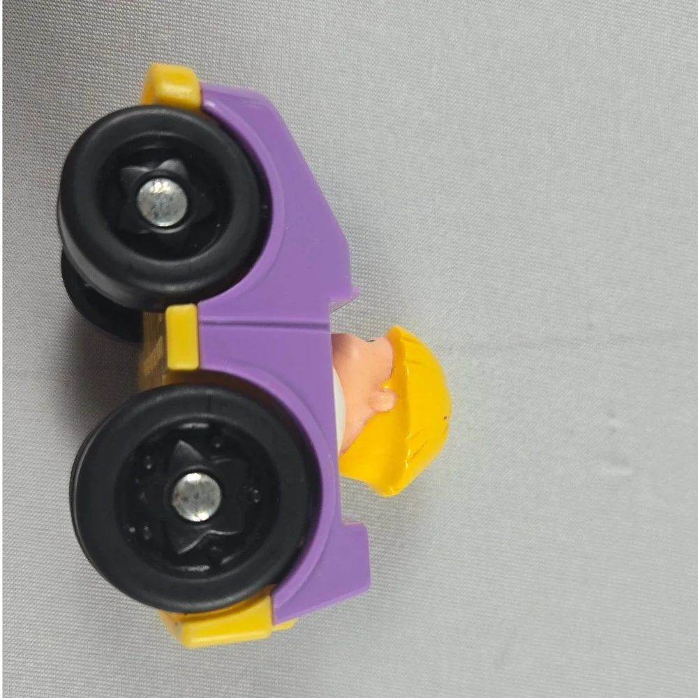 Fisher Price Little People Wheelies Race Car, Purple and Yellow